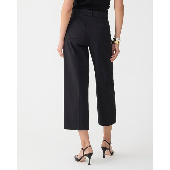 J Crew Sydney wide-leg pant in bi-stretch cotton blend BF404, Size 10 - Picture 2 of 6